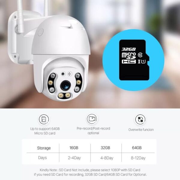 Camera surveillance -wifi – Fixation Mural C6X-L