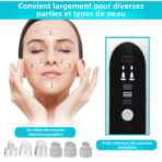 Aspirateur de points noirs pour éliminer les pores secs, avec 3 modes d'aspiration réglables et 6 sondes d'aspiration, rechargeable par USB – Image 3