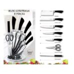 Ensemble couteau 8 pièces  avec support rotatif