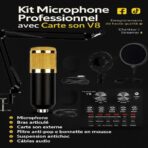 Kit de Microphone avec carte son pour vlog – Image 3