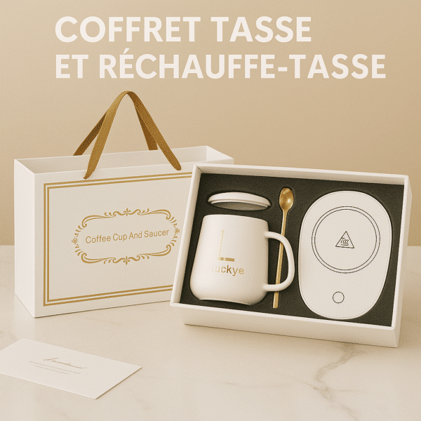 Tasse et sous-tasse chauffante