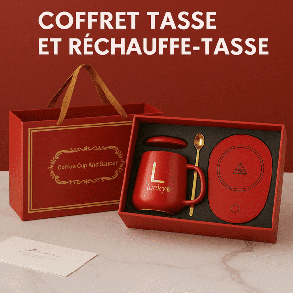 Tasse et sous-tasse chauffante – Image 2