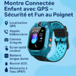 Montre Connectée Enfant GPS avec Appels & Caméra – Étanche IP67