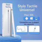 Stylo Tactile Universel Rechargeable – Compatible iOS, Android et Windows