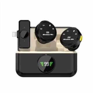 Microphone sans fil 20 mètres suppression de bruit