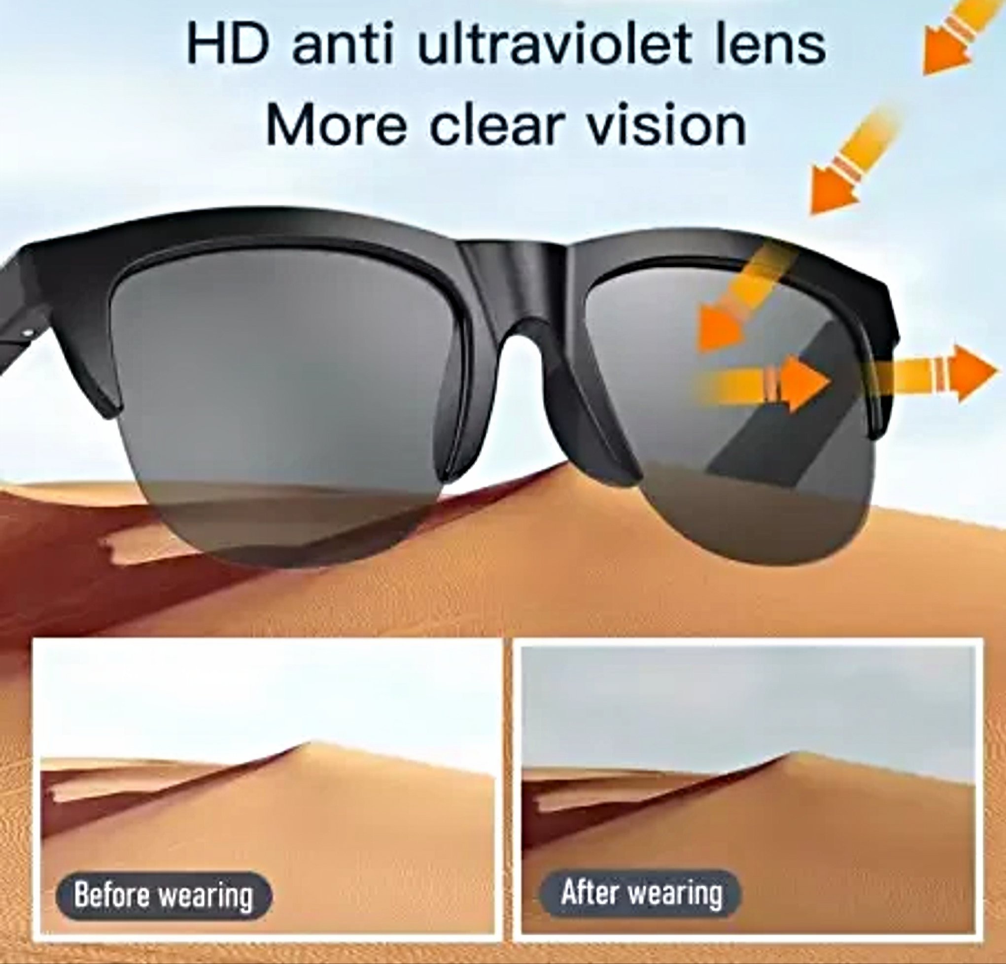 Lunette de soleil bluetooth – Image 2