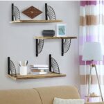 Étagère murale en bois et acier