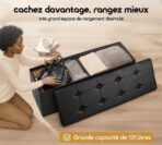Banc Coffre de Rangement – Alliez confort, élégance et rangement en un seul meuble ! – Image 2