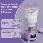 Mini machine à laver portable de 2 litres avec fonction d'essorage – Image 3