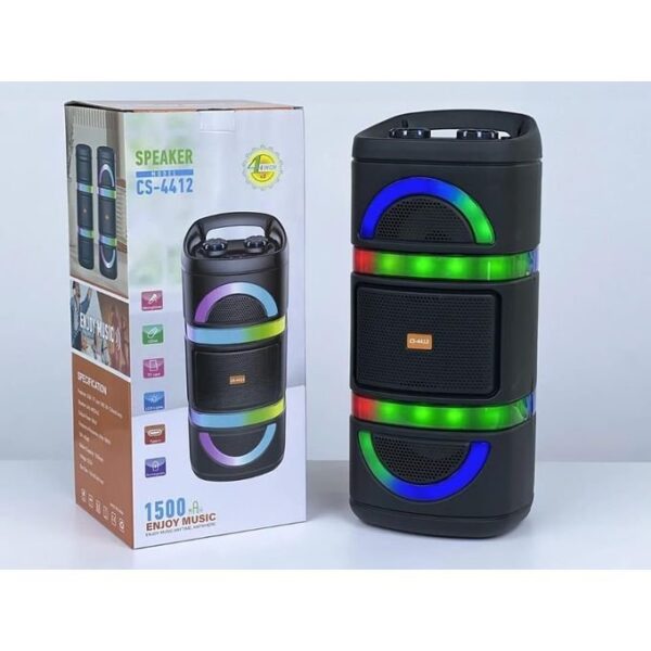 Enceinte Bluetooth Portable LED – Rechargeable – Sans Fil 1500 mah