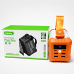 Power Bank VIEREX 60 000 mAh avec lampe LED et câbles intégrés – VP116