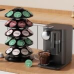 Tour rotative de rangement pour capsules café Nespresso