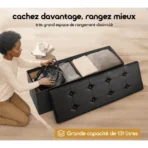 Banc Coffre de Rangement – Alliez confort, élégance et rangement en un seul meuble ! – Image 2