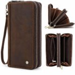 portefeuille marron – vue produit sur fond blanc